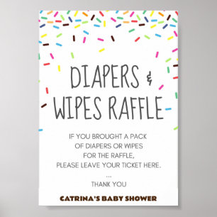 Poster Sprinkings Baby shower Party Signal