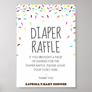 Poster Sprinkings Baby shower Party Signal