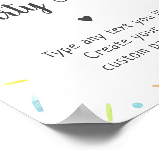 Poster Sprinkle Rainbow Baby Éprinkle (Coin)