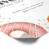 Poster Sprinted Donuts Anniversaire Baby shower Faveurs S (Coin)