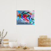 Poster Sprinters couleur Super Crayon (Cuisine)