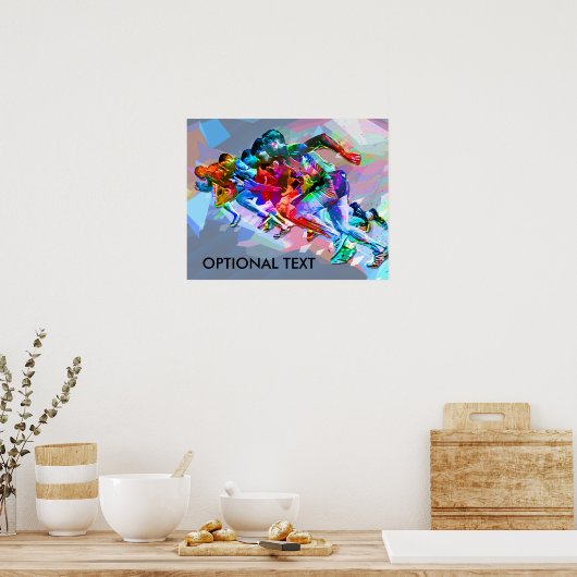 Poster Sprinters couleur Super Crayon (Cuisine)