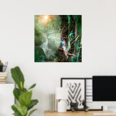 POSTER SPRITE ÉLÉMENTAIRE DES FORÊTS PROFONDES (Bureau à domicile)
