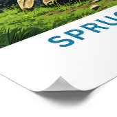 Poster Spruce Knob West virginia Voyage Imprimer (Coin)