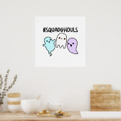 Poster Squad Ghouls Drôle Jeu d'Halloween (Cuisine)