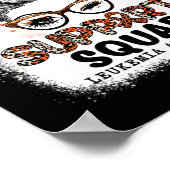 Poster Squad Messy Bun Butterfly Orange Ribbon Leukemia (Coin)