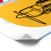 POSTER SQUADRON DE COMBATTRE "ZÉRO" DE MITSUBISHI A6M (Coin)