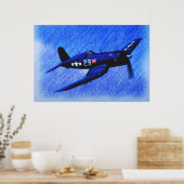 POSTER SQUADRON DE SHEEP NOIR DE LA SECONDE GUERRE MONDIA (Cuisine)