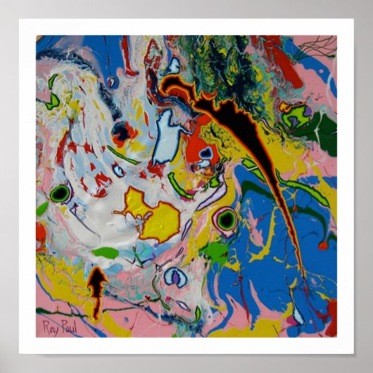 Poster Squale rose (Devant)