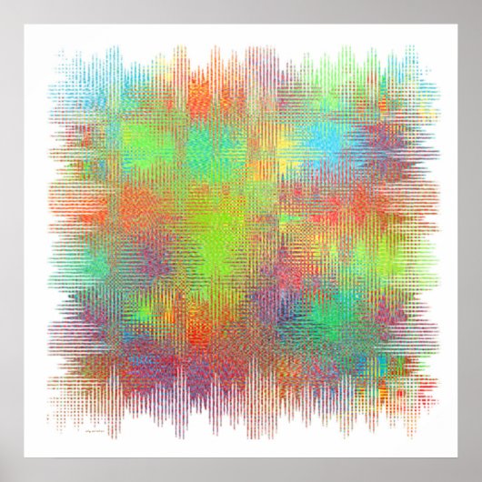 Poster square abstract (Voorkant)
