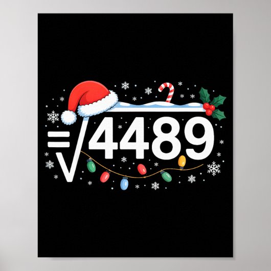 Poster Square Root 4489 Funny 67 Meme Math Teacher 6 7 Ch (Devant)