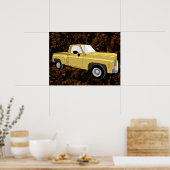 Poster Squarebody, pick-up, GMC, Chevy C10, picture (Cuisine)