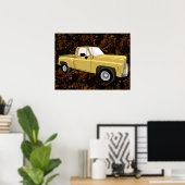 Poster Squarebody, pick-up, GMC, Chevy C10, picture (Bureau à domicile)