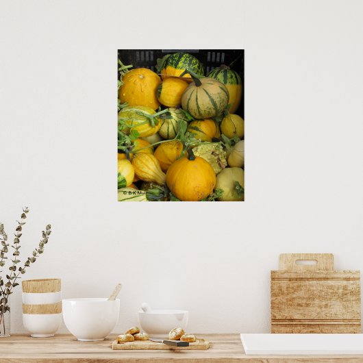 Poster - squash d'été (Cuisine)