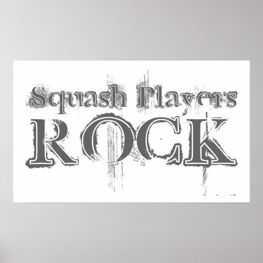 Poster Squash Players Rock (Devant)