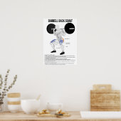 Poster Squat - Exercice - Muscle Anatomy Chart (Cuisine)