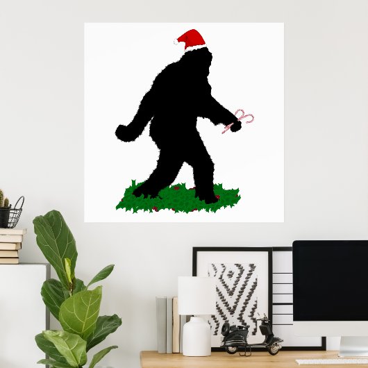 Poster Squatchine de Noël' (Bureau à domicile)