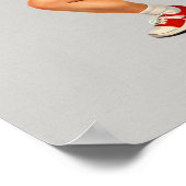 Poster Squats To Conquer -Funny Retro Fitness Pin-Up- Gym (Coin)