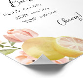 Poster Squeeze | Agrumes | Bar Mimosa Floral Rose (Coin)