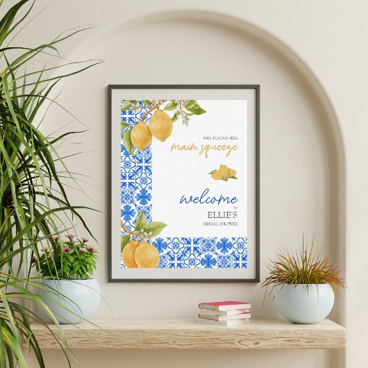 Poster Squeeze | Fête des mariées de citron méditerranéen