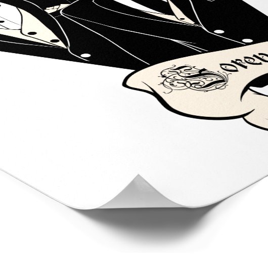 Poster Squelette (Coin)