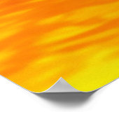 Poster Squelette à rayons X nager dans le lac de feu (Coin)