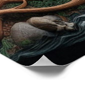 Poster squelette a roulé son vélo à hélico sur la piste (Coin)