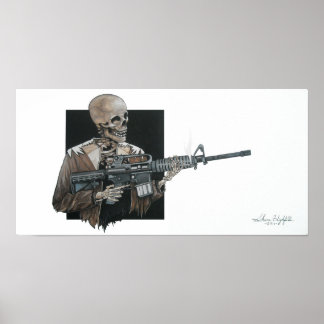 Poster Squelette AR-15