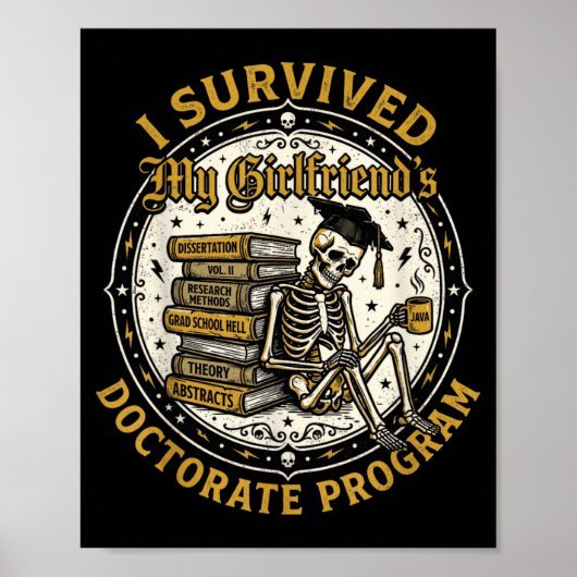 Poster Squelette ayant survécu au programme de doctorat d (Devant)