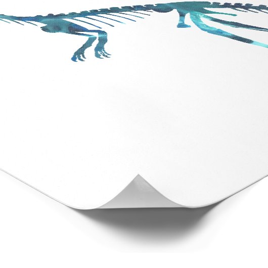 Poster squelette compsognathus (Coin)