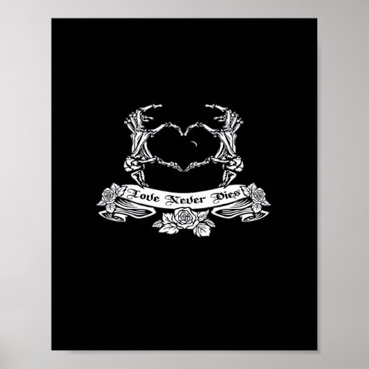 Poster Squelette Conception manuelle (Devant)