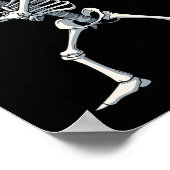 Poster Squelette De Baseball Halloween Squelette Jouant B (Coin)