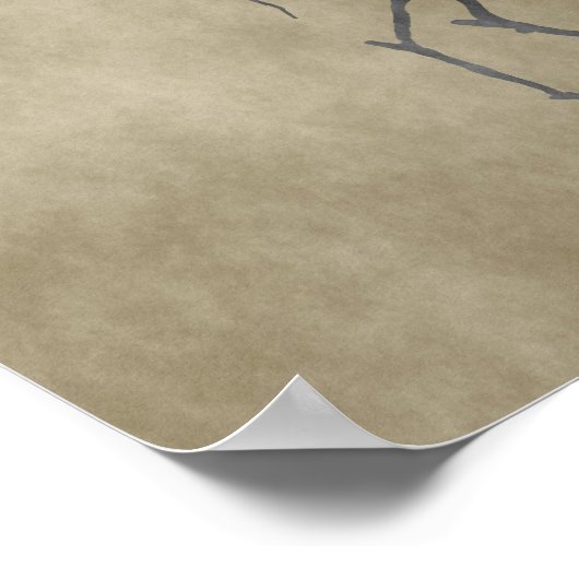 Poster squelette de cerf (Coin)