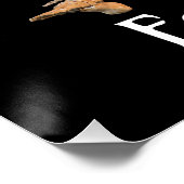 Poster Squelette de chat câlin au clair de lune Confort H (Coin)
