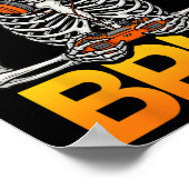 Poster Squelette de gamer Bruh Halloween Manette de jeu v (Coin)