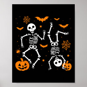 Poster Squelette de Halloween Trump Drôle