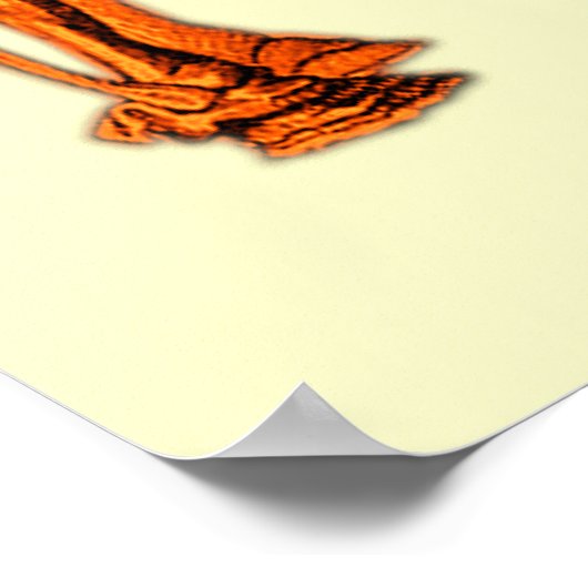 Poster Squelette de mammouth et souris (Coin)