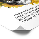 Poster Squelette de tournesol gothique (Coin)