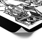 Poster Squelette Enseignant et Étudiants "Jour des Morts" (Coin)