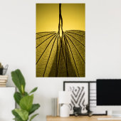 Poster Squelette feuille (Bureau à domicile)