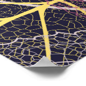 Poster Squelette feuille sans couture motif, arrière - pl (Coin)