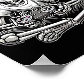 Poster Squelette Halloween  (Coin)