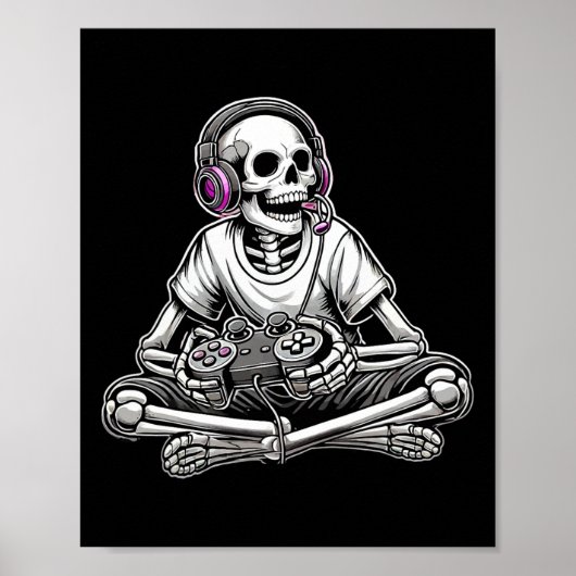 Poster Squelette Halloween  (Devant)