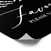 Poster Squelette Halloween Baby shower Faveurs Signal (Coin)