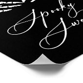 Poster Squelette Halloween Baby shower Sucres Éffrayants (Coin)