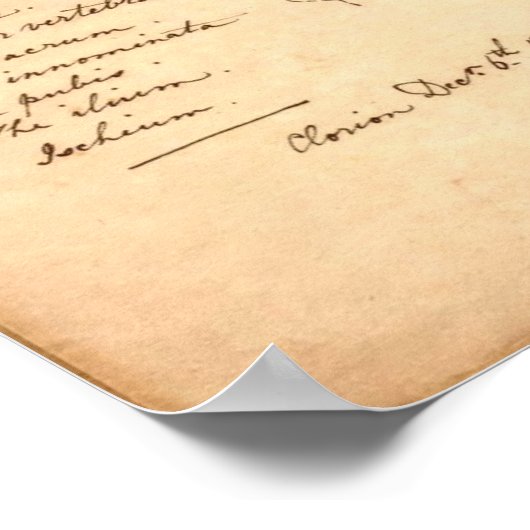 Poster Squelette humain (Coin)