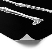 Poster Squelette Jouer la Fiddle Ne soyez pas pris Mort! (Coin)