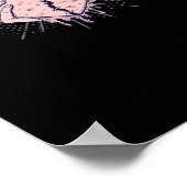Poster Squelette Main Avec Coeur Classique (Coin)