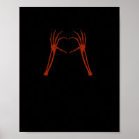 Squelette Mains Coeur Signer Costume Drôle Hallowe