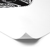 Poster Squelette Mains Coeur Signer Halloween Costume Ret (Coin)